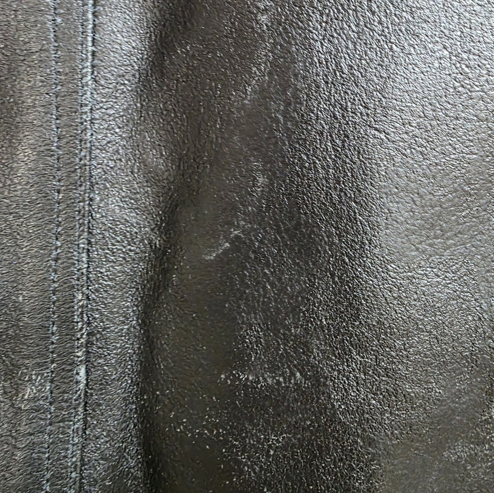 Black Leather Biker Vest Sz 48 - Picture 8 of 11